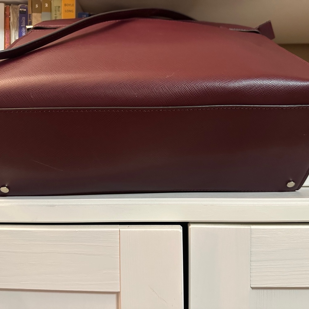 kate spade New York Women’s Leather Briefcase Bag - Burgundy - Picture 11 of 14